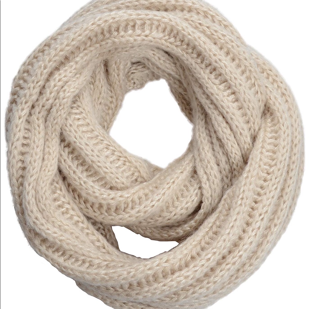 Tan Infinity Loop Scarf